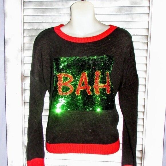 Fashion Ave Knits med Bah Humbug Sweater - Picture 6 of 7
